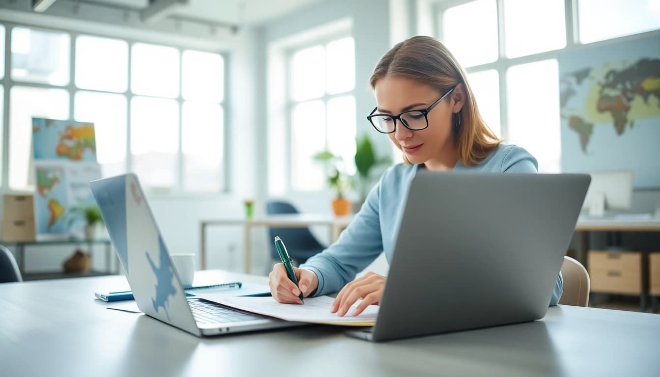 Complete the eta application uk seamlessly in a bright office with necessary documents.