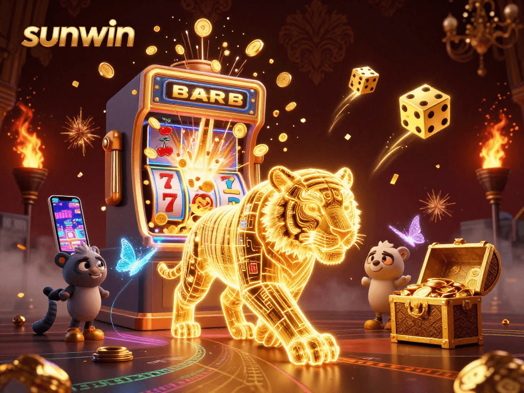 Experience the sunwin digital casino with a vibrant jackpot explosion and dynamic elements.