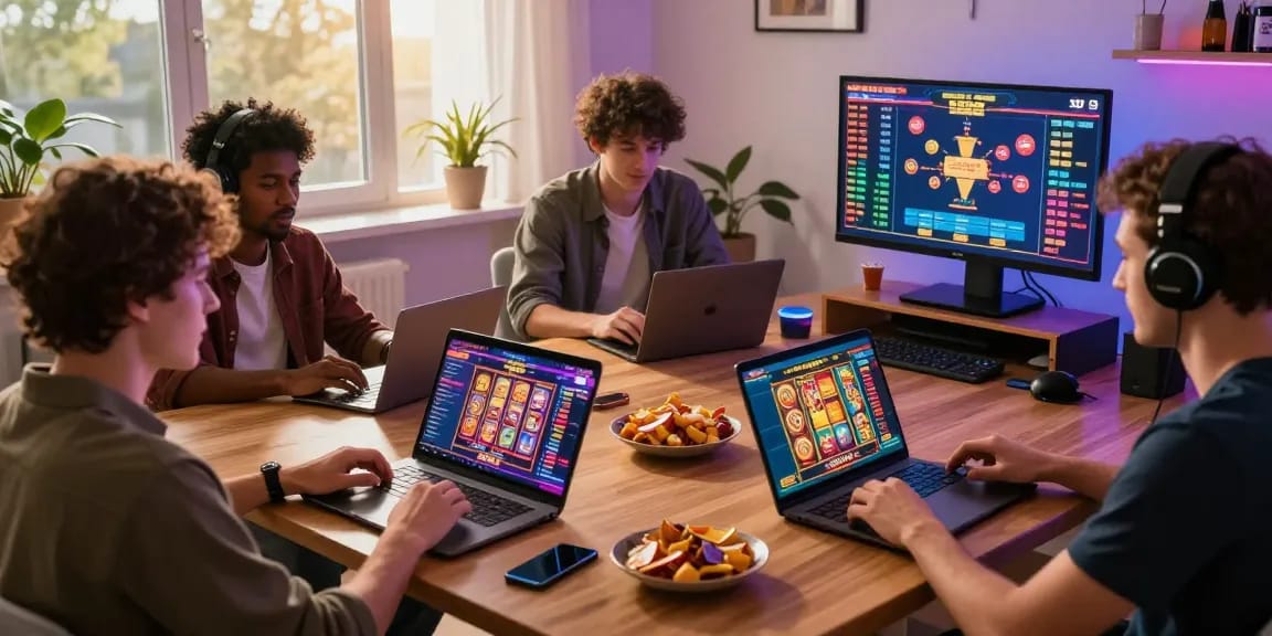 Engaging online gaming experience showcasing players enjoying non UK casino sites with vibrant game interfaces at https://rcnhca.org.uk.