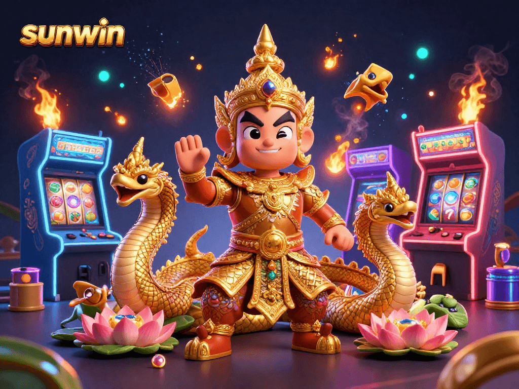 Engage with exciting gameplay at sunwin through colorful 3D slots and vibrant casino elements.