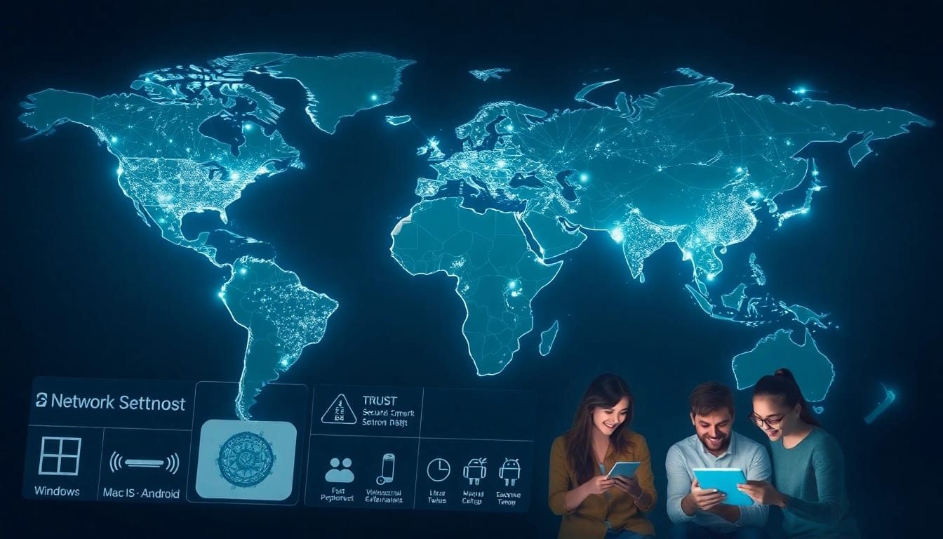 Global smart network acceleration services at 快连官网, showcasing users enjoying seamless connections worldwide.