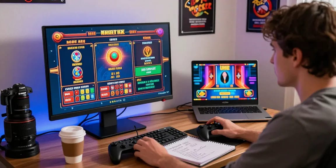 Exciting online gaming experience at a credit card casino featured on https://bhma.org.uk, showcasing a vibrant setup with an array of games and accessories.