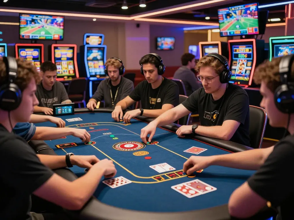 Exciting online gaming scene at 789club with players engaged in casino games and vibrant graphics.
