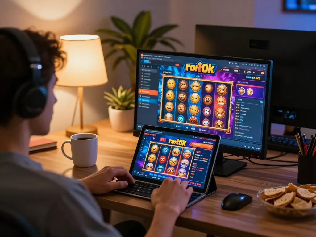 Gulungan berputar di platform permainan online rokok 88 selama sesi bermain di rumah yang menarik.