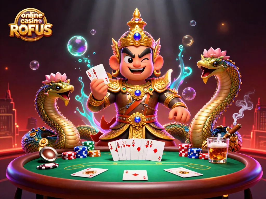 Explore exciting gameplay at online casino uden ROFUS with vibrant poker scenes and engaging 3D characters.