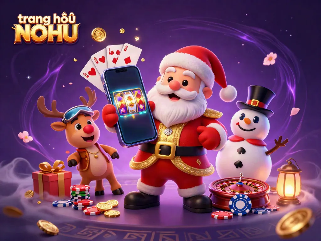 Experience the excitement at trang chủ NOHU with festive casino characters showcasing dynamic jackpot games.
