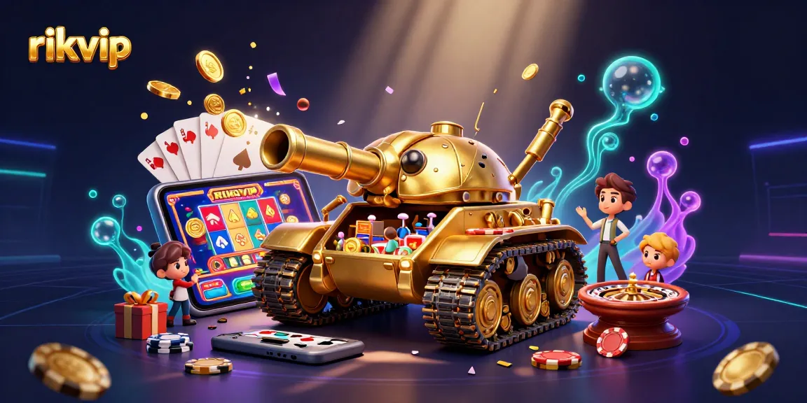 Experience the thrilling games at rikvip casino with vibrant 3D digital illustrations showcasing excitement and winning moments.