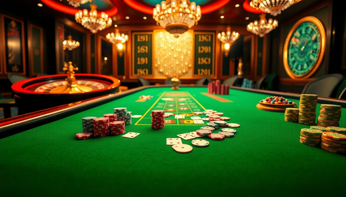 KJC casino players engaging with high-stakes cards and colorful chips.
