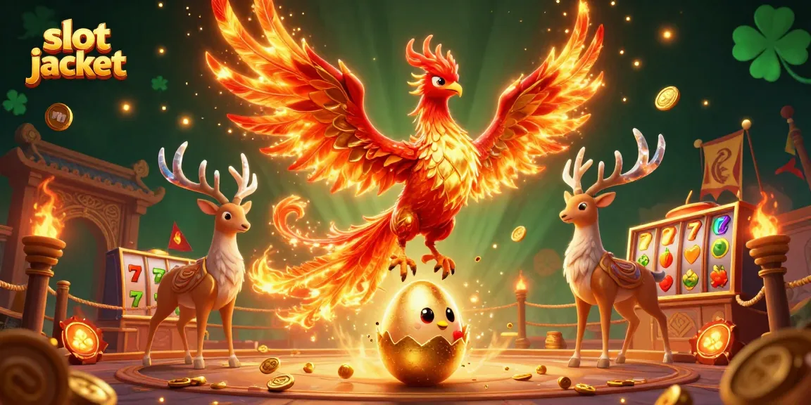 Experience the thrill of slot jackpot in a dynamic 3D illustration with vibrant characters and casino elements.
