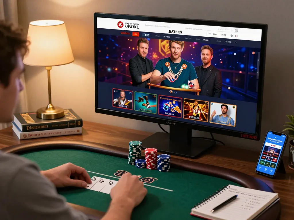 SX88 player engaging with exciting online poker in a vibrant home setting, showcasing strategic gameplay.