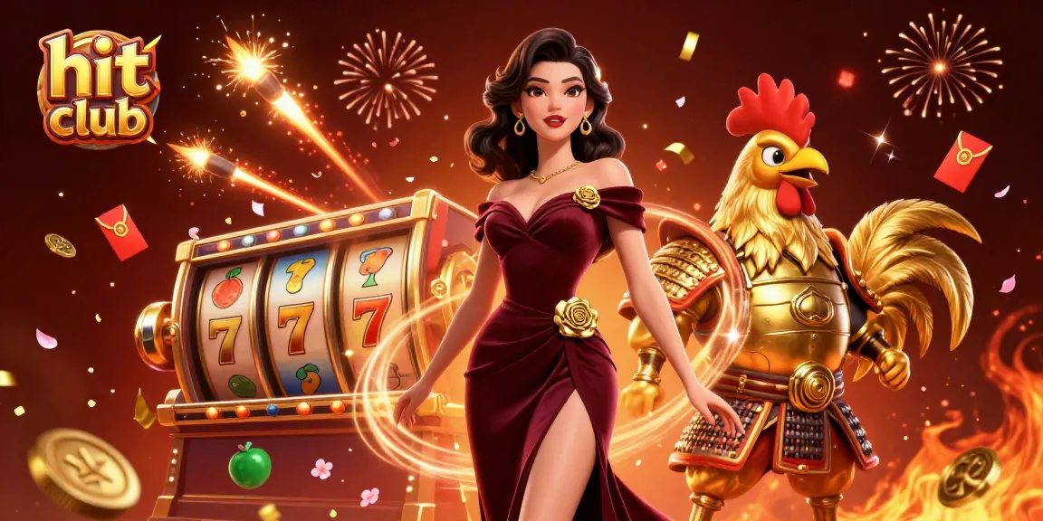 Join the excitement at hit club with vibrant slots and immersive characters in a 3D casino scene.