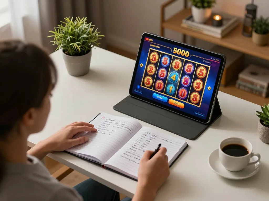 Engaging in slot deposit 5000 gameplay at home with tablet and strategies
