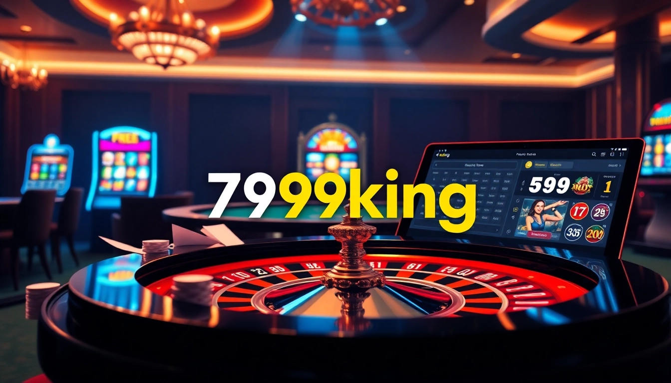 Experience the thrill of gaming at 79king with a vibrant casino scene featuring roulette and online betting.