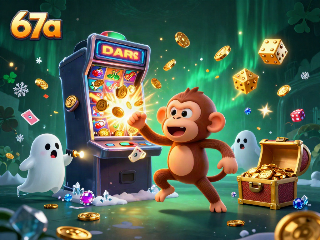 Experience thrilling gameplay with 67a as golden items float around a haunted casino.