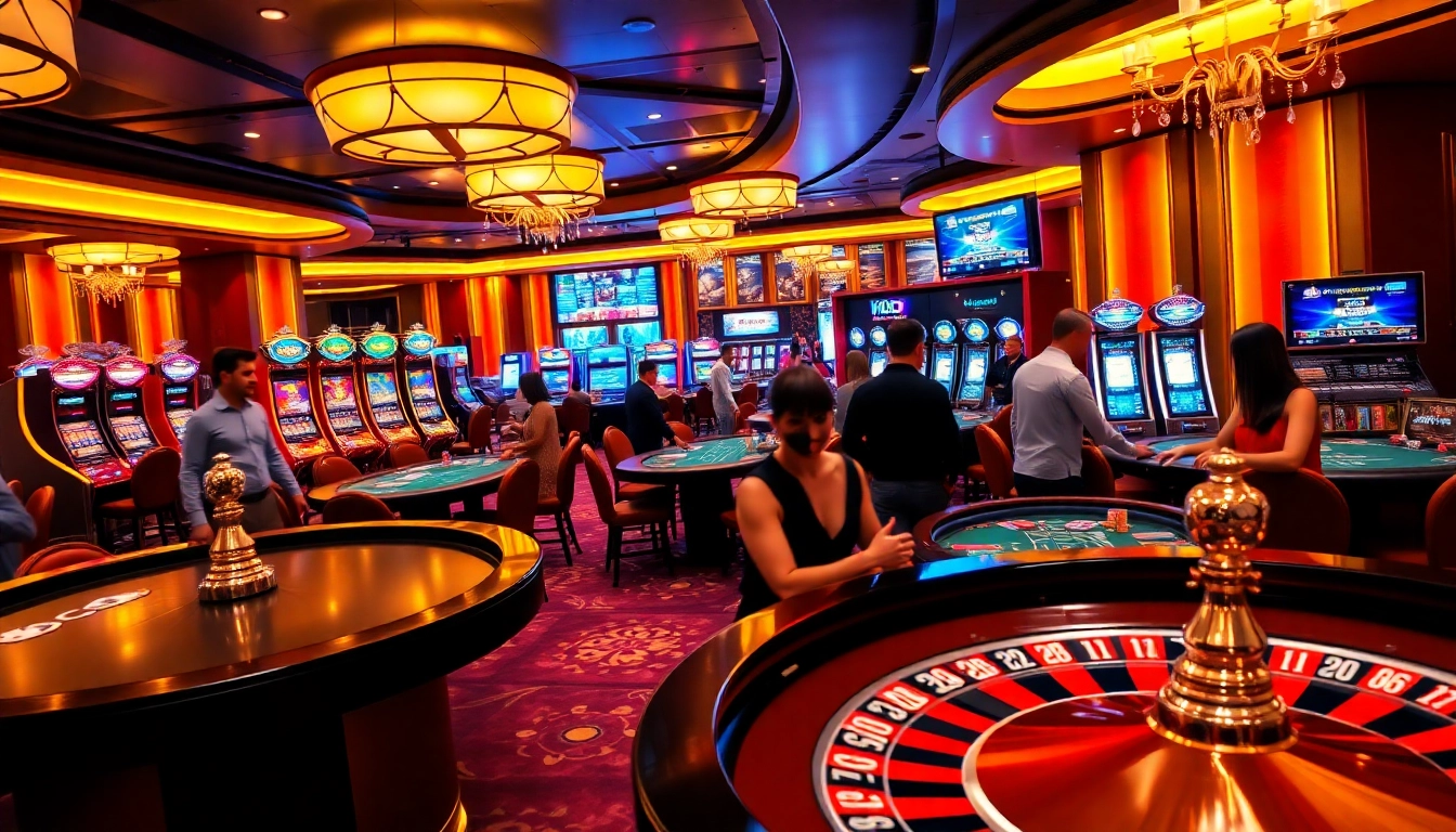 Experience luxury gaming at KJC COM with dynamic tables, engaging players, and a vibrant casino atmosphere.